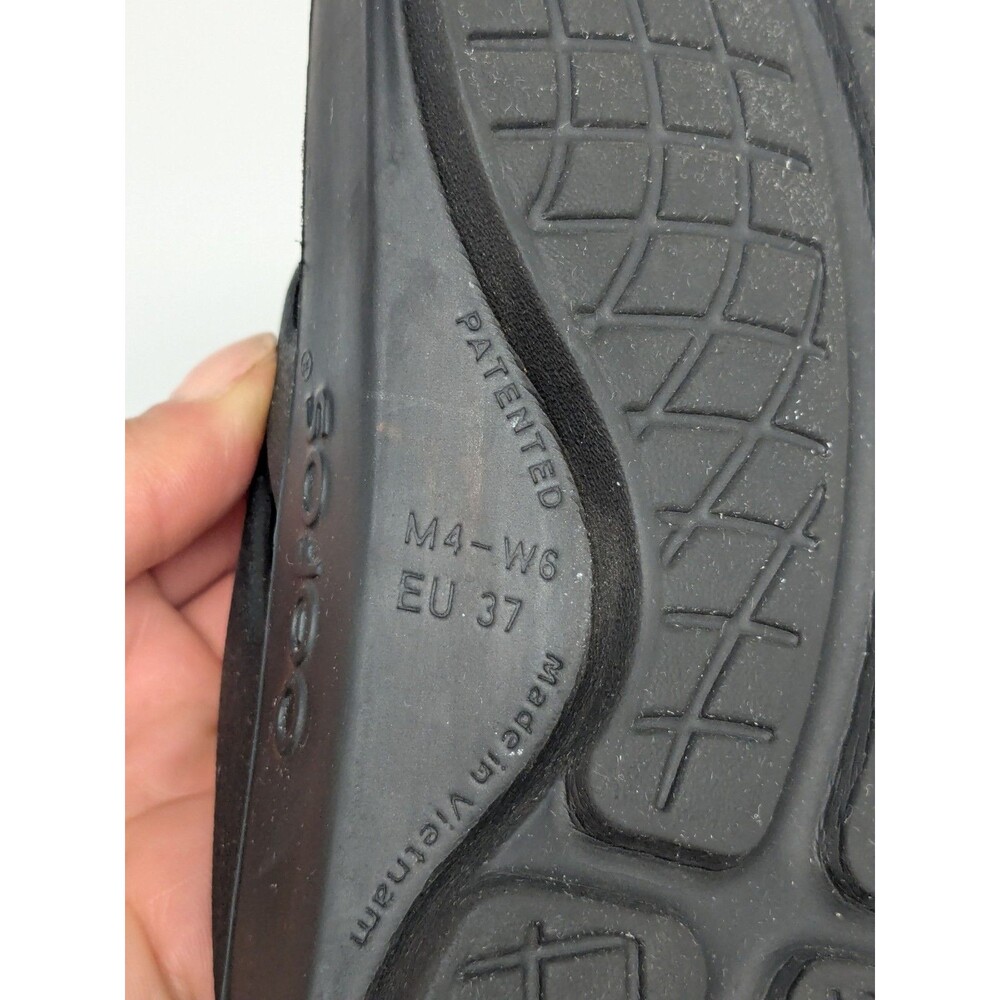 Oofos Unisex Ooriginal Active Sport Recovery Thong Sandals Black Flip-Flop M4 W6 - Picture 6 of 7